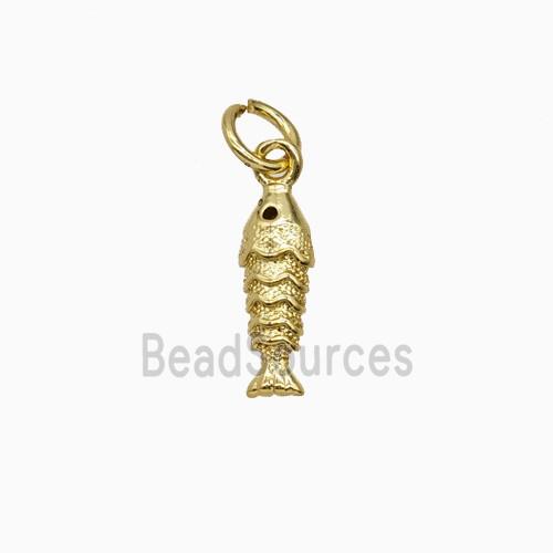 Copper Fish Pendant Gold Plated