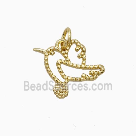 Copper Birds Pendant Gold Plated