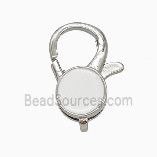 Copper Lobster Clasp Enamel Platinum Plated