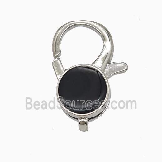Copper Lobster Clasp Enamel Platinum Plated