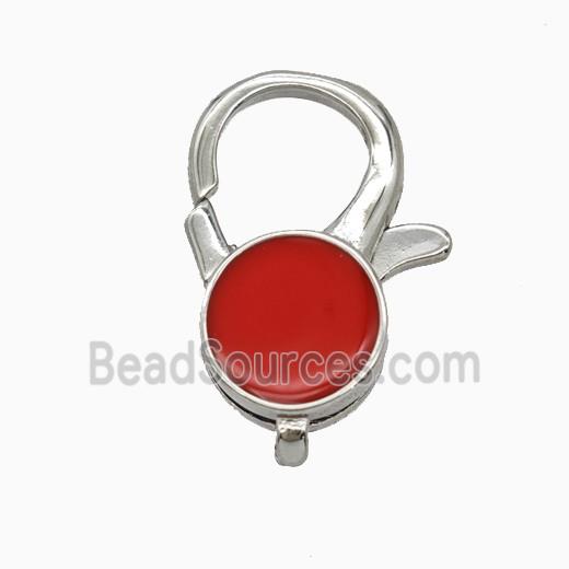 Copper Lobster Clasp Enamel Platinum Plated
