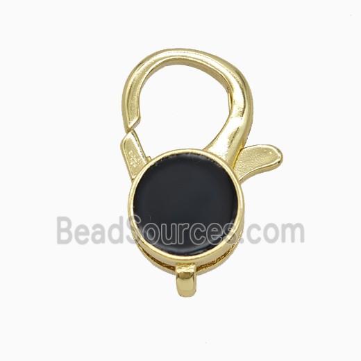 Copper Lobster Clasp Enamel Gold Plated