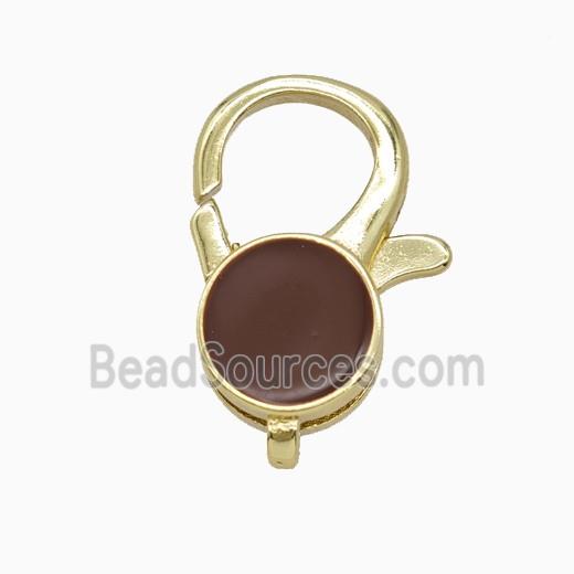Copper Lobster Clasp Enamel Gold Plated
