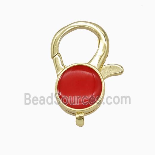 Copper Lobster Clasp Enamel Gold Plated