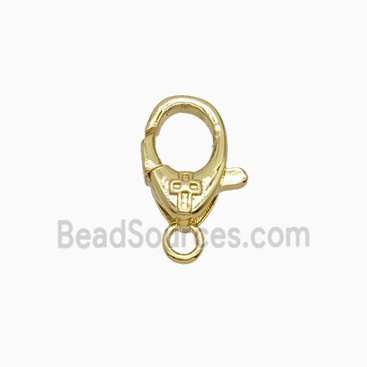 Copper Lobster Clasp Cross Gold Plated