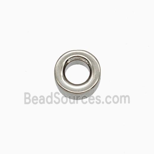Copper Column Beads Tube Platinum Plated