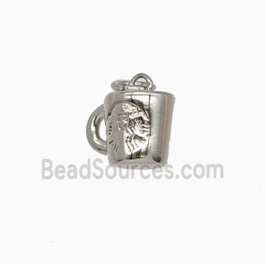 Copper Bottle Pendant Drink Cup Platinum Plated