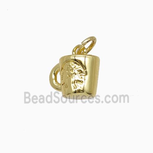 Copper Bottle Pendant Drink Cup Gold Plated