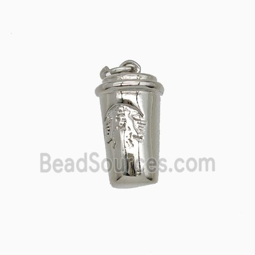 Copper Bottle Pendant Drink Cup Platinum Plated
