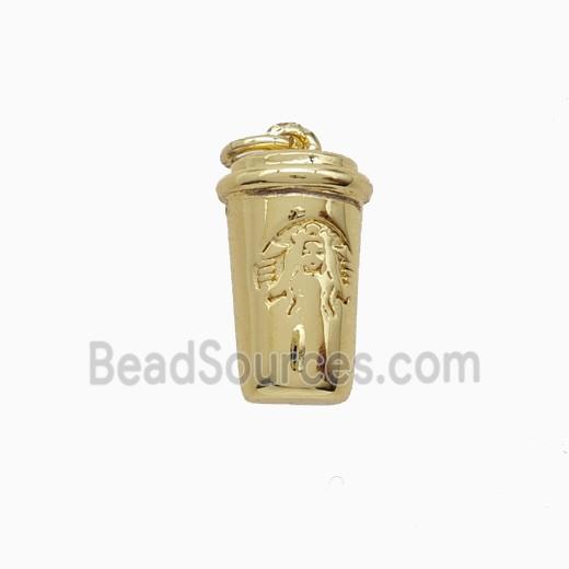 Copper Bottle Pendant Drink Cup Gold Plated