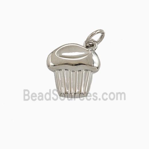 Copper Ice Cream Pendant Platinum Plated