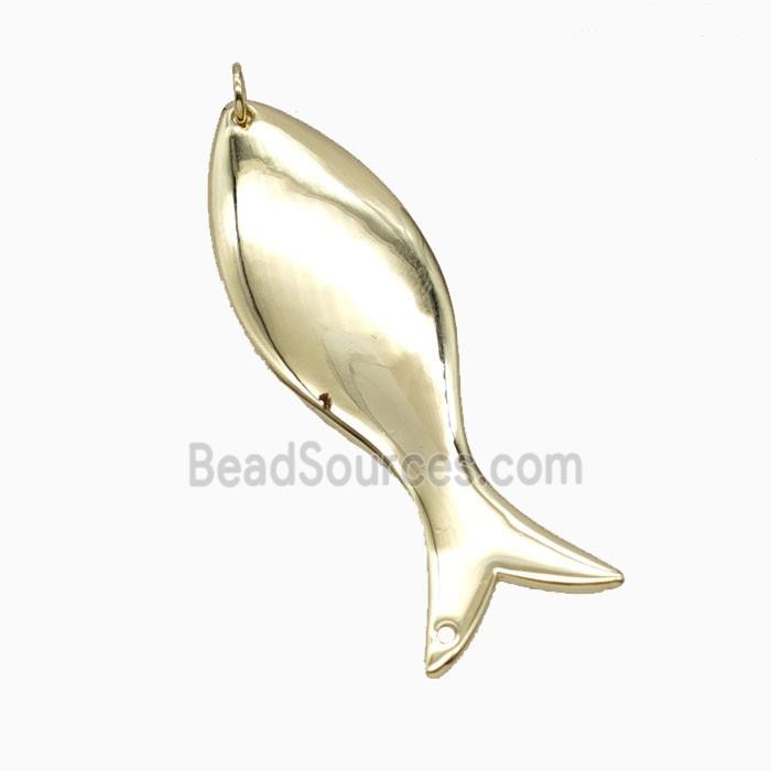 Copper Fish Pendant Gold Plated