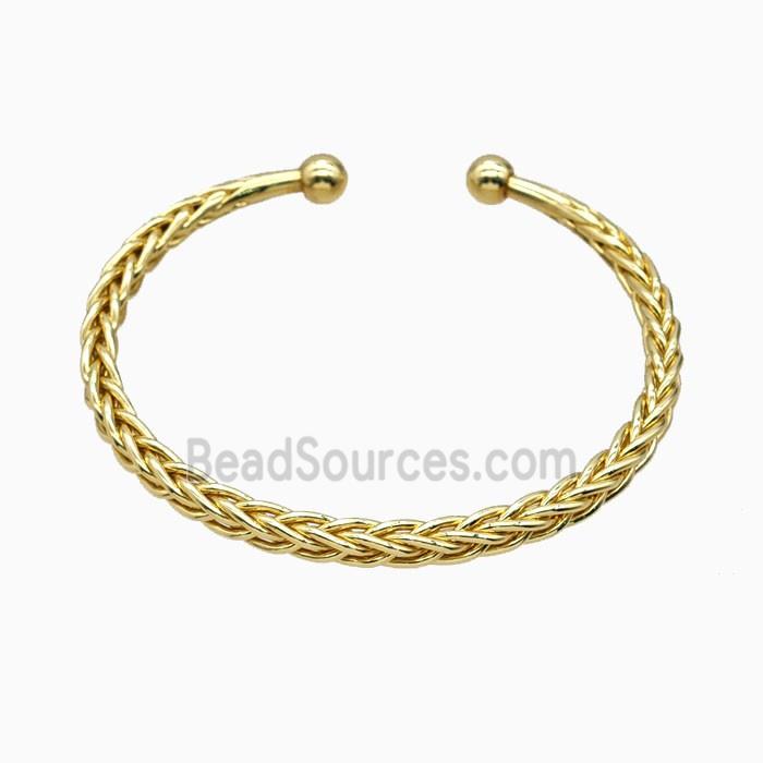 Copper Bangle Gold Plated