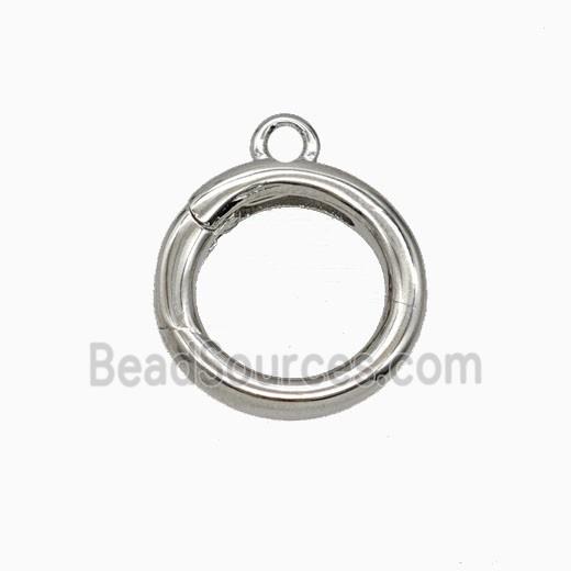 Copper Carabiner Clasp Platinum Plated