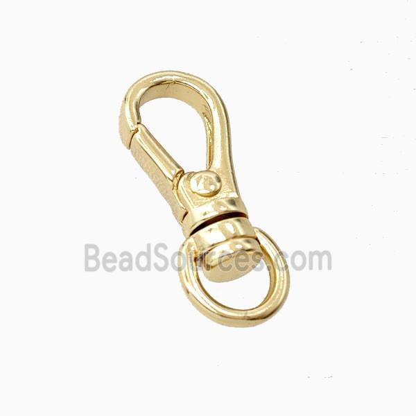 Copper Carabiner Clasp Gold Plated