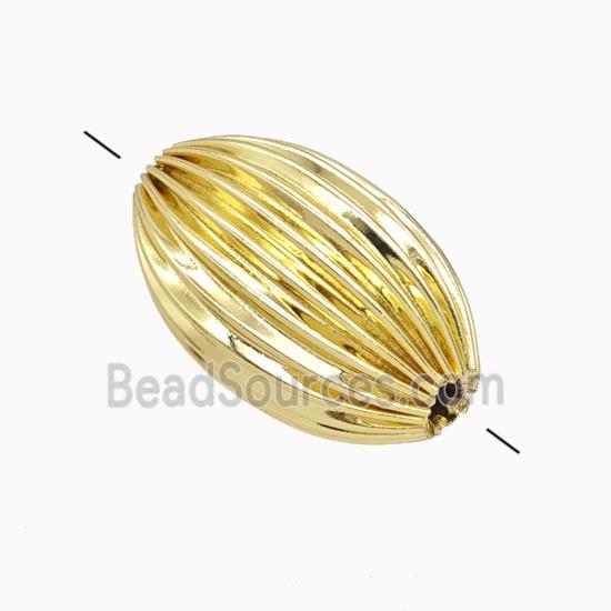 Copper Rice Beads Gold Plated