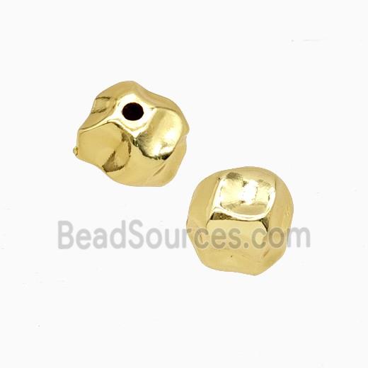 Copper Beads Freeform Gold Plated
