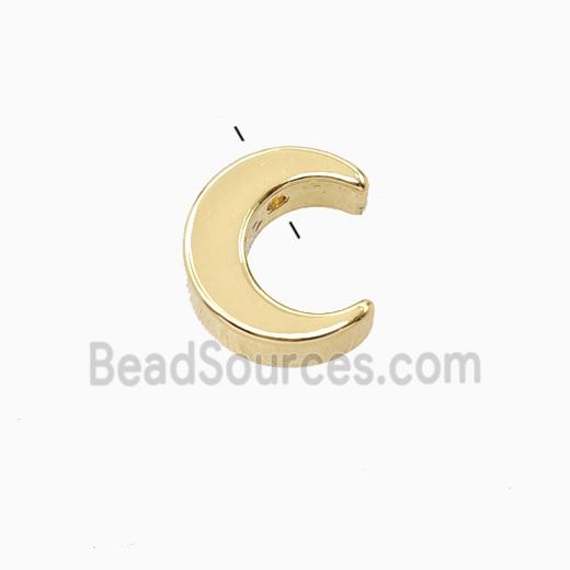 Copper Moon Beads Gold Plated
