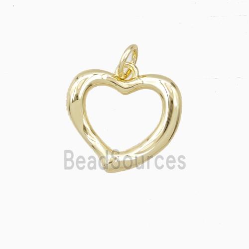 Copper Heart Pendant Gold Plated