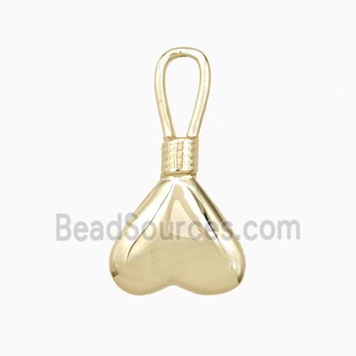 Copper Heart Pendant Gold Plated