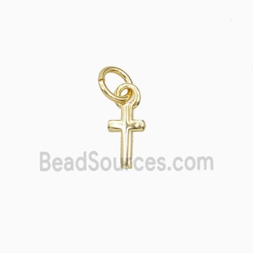 Copper Cross Pendant Gold Plated