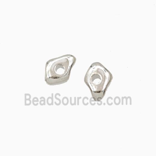 Copper Eye Beads Platinum Plated