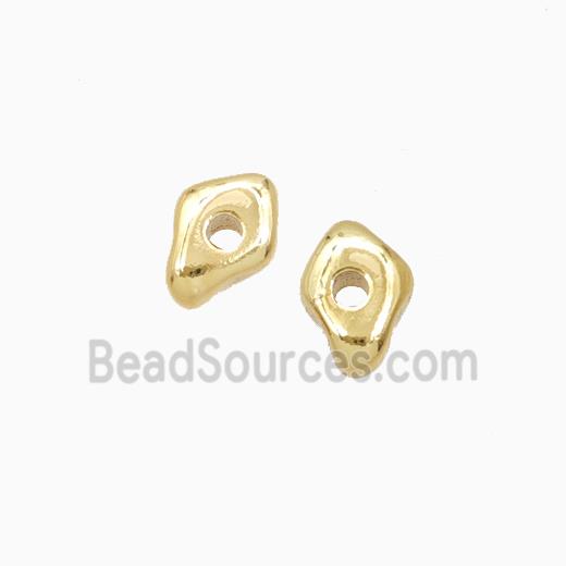 Copper Eye Beads Gold Plated