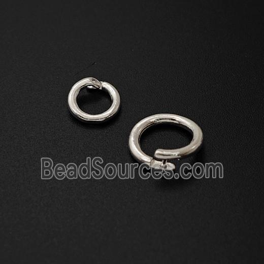 Copper JumpRings Shiny Silver