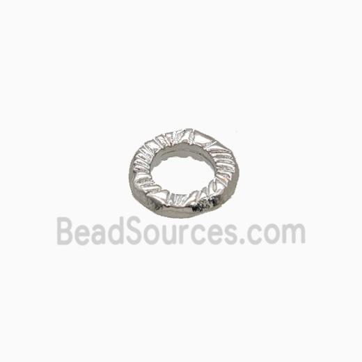 Copper Rings Spacers Beads Platinum Plated