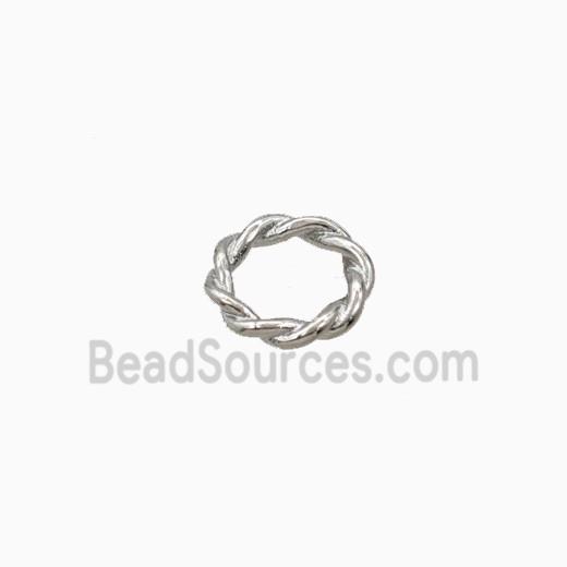 Copper Rings Spacers Beads Platinum Plated