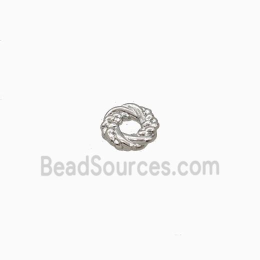 Copper Rings Spacers Beads Platinum Plated