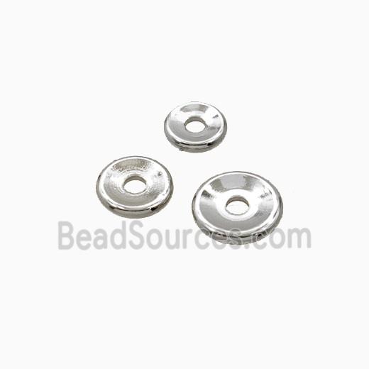Copper Heishi Beads Platinum Plated