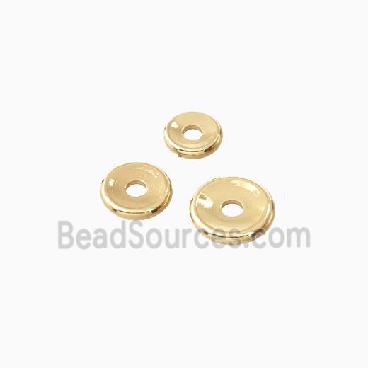 Copper Heishi Beads Gold Plated