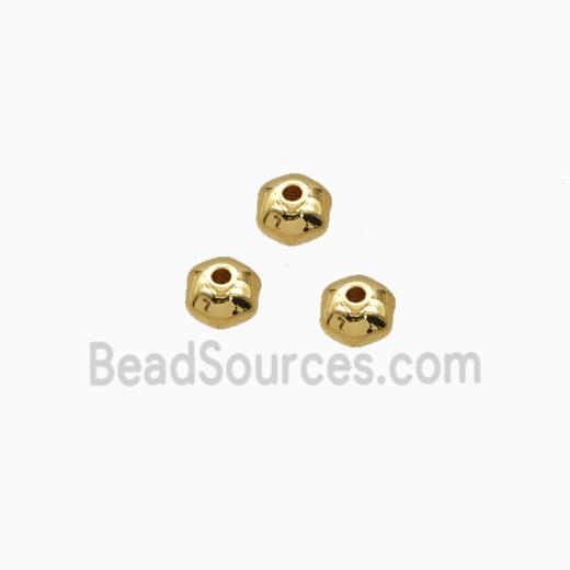 Copper Pumpkin Beads Gold Plated