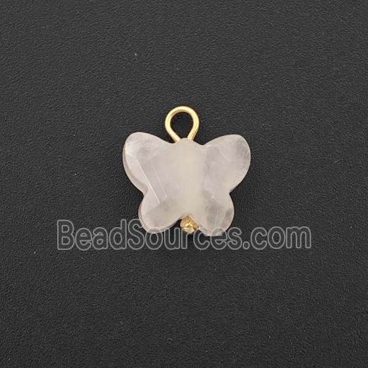 Clear Quartz Butterfly Pendant
