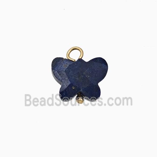 Blue Lapis Lazuli Butterfly Pendant