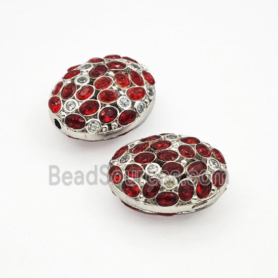 Copper Bead Pave Zircon, Gold Plated