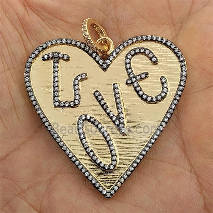 Copper Bead Pave Zircon, Gold Plated