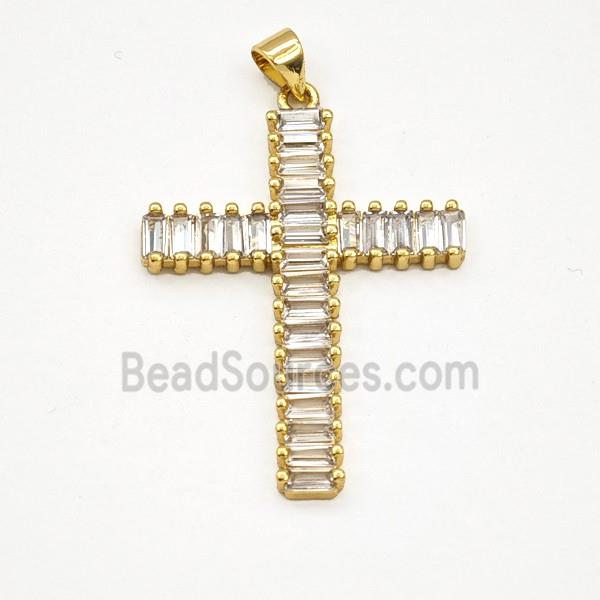 Copper Bead Pave Zircon, Gold Plated