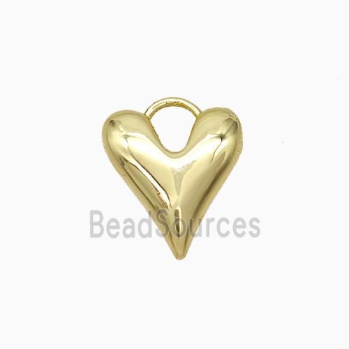 Copper Heart Pendant Gold Plated