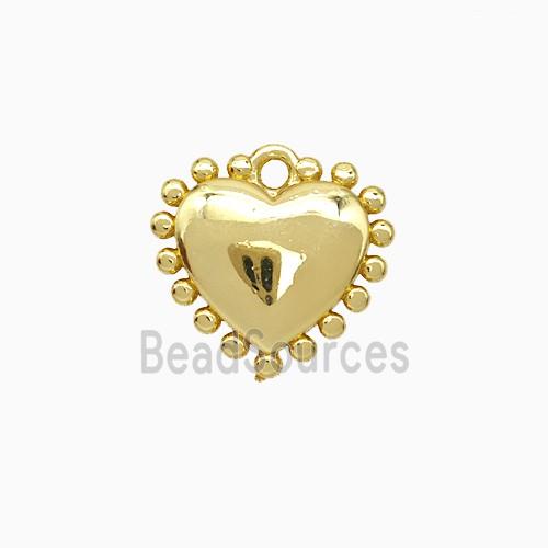 Copper Heart Pendant Gold Plated