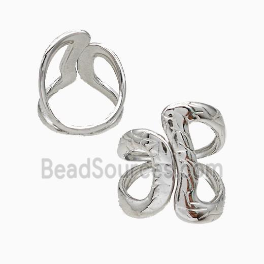 Copper Rings Platinum Plated