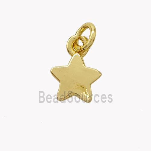 Copper Star Pendant Gold Plated