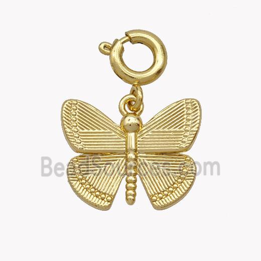 Copper Butterfly Pendant Gold Plated