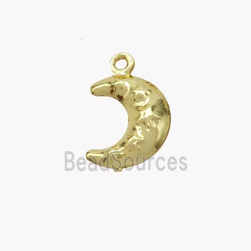 Copper Moon Pendant Gold Plated