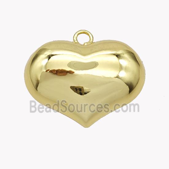 Copper Heart Pendant Gold Plated