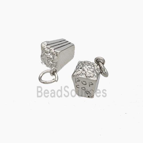 Copper Popcorn Pendant Platinum Plated