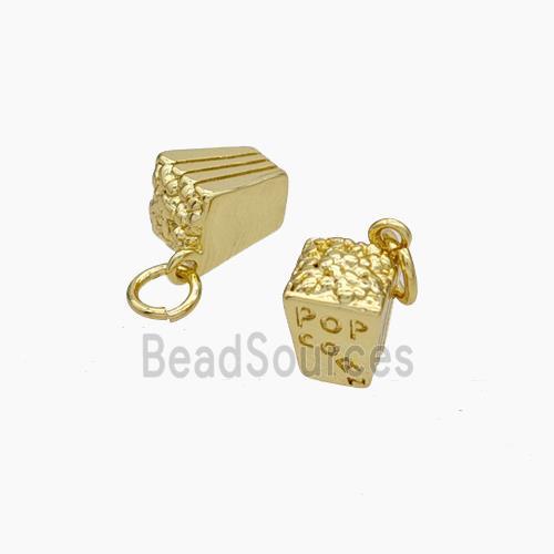 Copper Popcorn Pendant Gold Plated