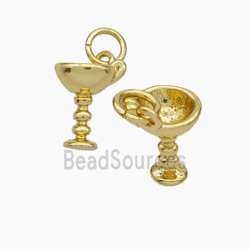 Copper Cup Pendant Gold Plated