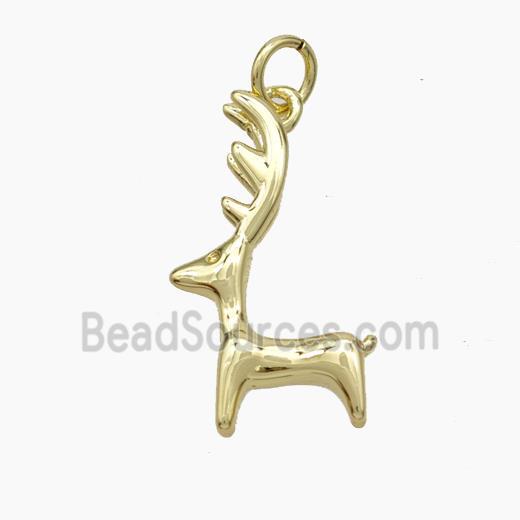 Copper Deer Pendant Gold Plated